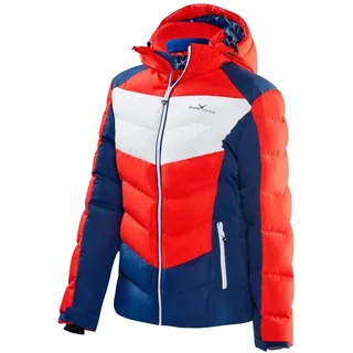 Black Crevice Damen Skijacke, rot/blau/weiß, 46