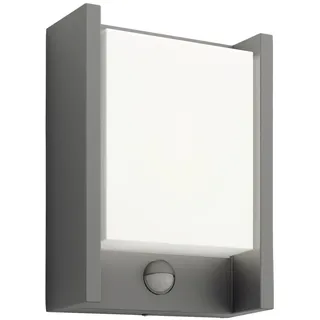 Philips Außenwandleuchte Aluminium, Metall 22,0 cm inkl. Bewegungsmelder grau