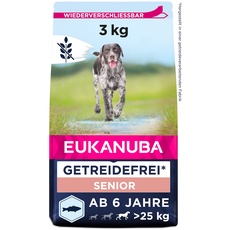 Bild Hundefutter getreidefrei mit Fisch für große Rassen - Trockenfutter für Senior Hunde, 3 kg