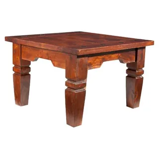 MASSIVMOEBEL24.DE Couchtisch Akazie 60x60x40 nougat lackiert OXFORD #426 - Dunkelbraun