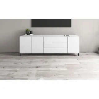borchardt Möbel Sideboard 190 x 62 x 35 cm weiß (matt)