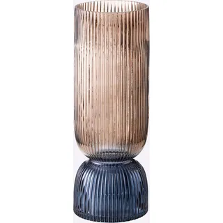 Tischvase, rosé, bleu, B/H/T: 14cm x 40cm x 14cm, Vasen, Tischvase