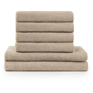 Blumtal Badetuchset 6-tlg. Taupe