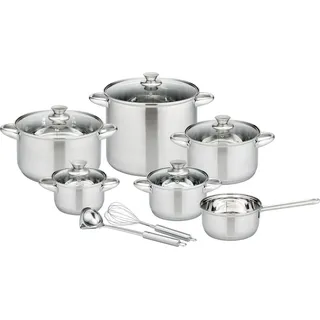 GSW Rigo Topf-Set 13-tlg. Kochtopf + Gemüsetopf + Stielkasserolle