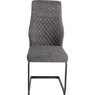 Duo Collection Freischwinger Kaila Polyester grau 4er Set