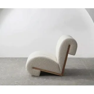 DOMO-HOME Polstersessel CATCH ME | Komfortpolsterung Moderne Polstersessel | 3D-Strukturstoff und hohe Beständigkeit | Fotel mit Komfortpolsterung und stilvollen Holzdetails | Farbe schwarz - Schwarz