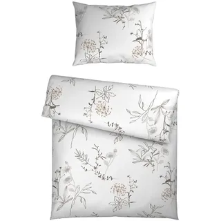 Esposa Bettwäsche , Weiß , Textil , Blume , 140x200 cm , pflegeleicht, hautfreundlich , Heimtextilien, Bettwäsche & Leintücher, Bettwäsche, Satin-Bettwäsche