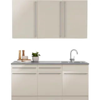 WIHO KÜCHEN Küchenzeile Chicago 180 cm beige