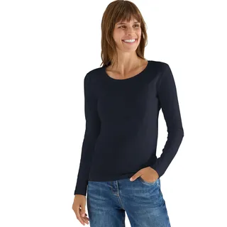 Cecil Basic Langarmshirt universal Blue L