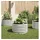 Garten-Hochbeet 80 x 80 x 44 cm Silber
