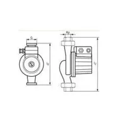 Adapter G 1 1/2 /G2 f. Wilo-Pumpen mit Verschr.Anschl.DN25 auf Rohr DN30 4105914