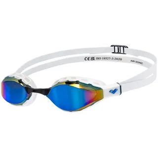 Arena Sir Sonic-mirror Schwimmbrille - Blue / White - One Size