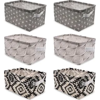 Aufbewahrungskorb Leinen Wasserdichte Aufbewahrungsboxen mit Griffen Faltbar Kommode Organizer Schubladen Spielzeug Kosmetik Aufbewahrungsbox - Aufbewahrungsbox