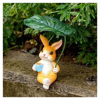Osterdeko Hase Figuren aus Harz für den Garten, wetterfest und frühlingshaft