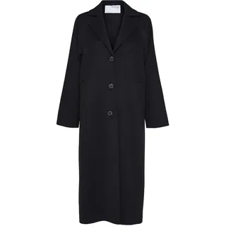 SELECTED FEMME Damen SLFNEW TAMA Handmade Wool Coat B NOOS Langmantel, Black, 42