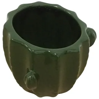 HOMEA 5CAP664VF Behälter aus Keramik, Dunkelgrün, Medium