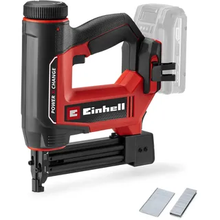 Einhell Akku-Nagler / -Tacker TE-CN 18/32 Li - Solo Power X-Change (18 V, 20 Schläge/min, max. 25 mm Klammern, max. 32 mm Nägel, inkl. je 300 Klammern & Nägel, ohne Akku)