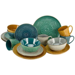 CreaTable Samarkand Kombiservice 16-tlg. mehrfarbig
