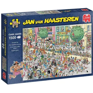 JUMBO Spiele Jan Van Haasteren, EIN Pfennigabsatz zu hoch, 1500 Teile Puzzle, Puzzle Erwachsene, JVH Puzzle