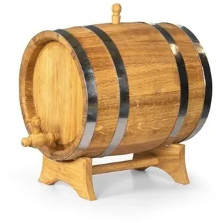 Eichen Holzfass 10 L, FÜR WEIN, WHISKY, COGNAC, innen MITTIG Verbrannt. MIT HAHN