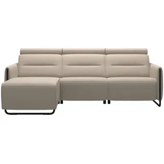 Stressless Ecksofa , Grau, Schwarz , Metall, Leder , Echtleder , Rindleder , Ottomane links, L-Form , 248x184 cm , Lederauswahl, Stoffauswahl, Relaxfunktion , Wohnzimmer, Sofas & Couches, Wohnlandschaften, Ecksofas