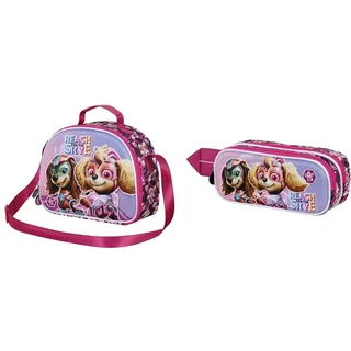 Paramount Paw Patrol Mighty - 3D Frühstückstasche + 3D Doppelfedermäppchen