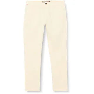 Tommy Hilfiger Herren Hose Bleecker Chino Slim Fit, Weiß (Calico), 32W/29L