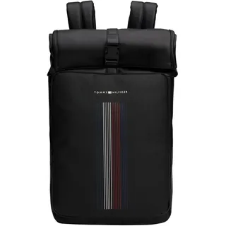 Tommy Hilfiger TH Foundation Rolltop Backpack Black