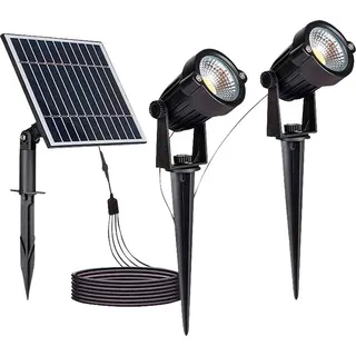 V-Tac Solar LED-Gartenleuchten-Set VT-11031, 2x 1,2 W, 3000 K, IP65