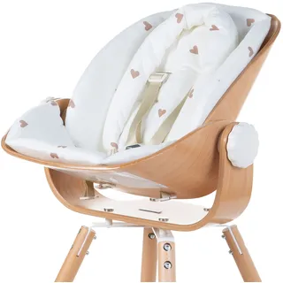 Childhome, Sitzkissen für den Evolu Neugeborenen-Sitz, mit Sitzverkleinerer, 100% Baumwolle, 5-Punkt-Sicherheitsgurt, Bequem, Ergonomisch, Jersey goldene Punkte