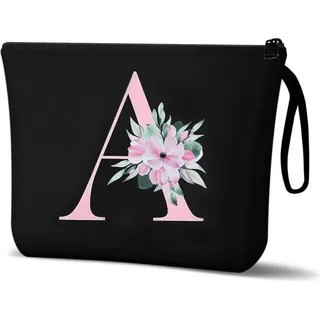 Kosmetiktasche Damen Leinwand Make-up Organizer groß Regenbogenmuster