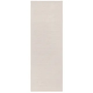 THEKO Wollteppich THEKO "Gabbeh Uni, Handgefertigt, meliert, auch als Läufer erhältlich, Wolle" Gr. 13, beige (natur), B:90cm H:14mm L:250cm, Wolle, Teppiche, Schlafzimmer, Wohnzimmer, Esszimmer, auch als Läufer oder rund