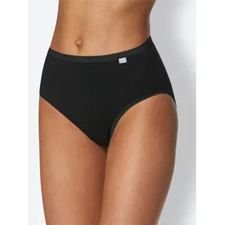 Hüftslip SPEIDEL, Damen, Gr. 38, 4 Stk., schwarz, 92% Baumwolle, 8% Elasthan, Unterhosen Hüftslip
