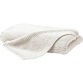 Plaid , Weiß , Textil , 130x170 cm , Oeko-Tex® Standard 100 , Heimtextilien, Wohntextilien, Decken, Plaids