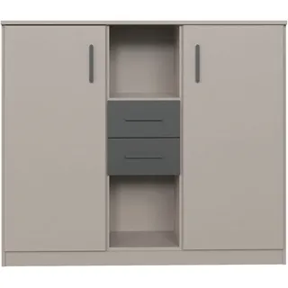 WIMEX Highboard 122 x 105 x 41 cm saharagrau / grafit