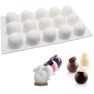 Silikonform Kugel Schokoladenformen Silikon Form Kugel Trüffelkugeln Silikonform Dessert Kugelform Schokolade Pralinenform Rund Klein Silikon Backform Zur DIY-Schokolade,Süßigkeiten Dekor