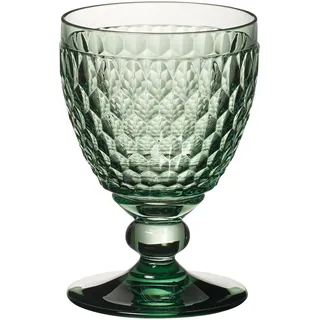 Villeroy & Boch Boston Coloured, Rotweinglas, Vintage-Glas, Glas, Grün, 310 ml, 13,2 cm - Grün