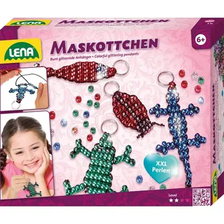 Lena Perlentiere Bastelset für 4 Maskottchen