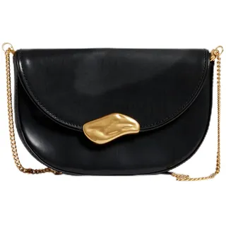 Ted Baker Damen S282315blacko/S Clutch aus Leder, Schwarz