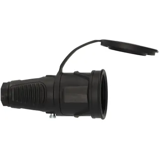 Brennenstuhl Schutzkontakt-Gummikupplung 230V/16A (Schuko Kupplung für den Außenbereich IP54,