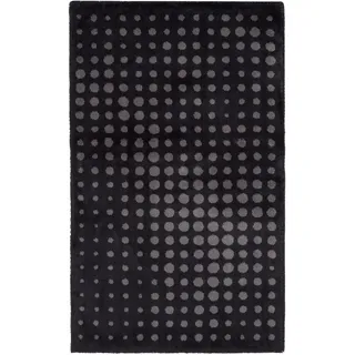 Egeria Badematte "DOT" Höhe 10 mm rutschhemmend beschichtet fußbodenheizungsgeeignet, schwarz