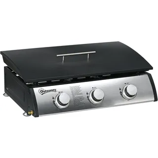 Outsunny Gasgrill Tischgrill schwarz