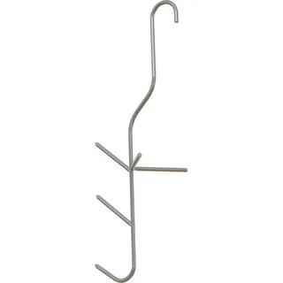 Fischräucherhaken dreifach 5 Stück Räucherhaken 19 cm - Silber