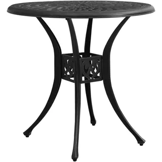 vidaXL Gartentisch 78 x 78 x 72 cm Schwarz