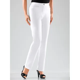 Funktionshose COSMA, Damen, Gr. 40, Normalgrößen, weiß, 97% Baumwolle, 3% Elasthan, unifarben, lang, Hosen Funktionshose