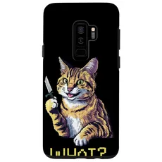 Hülle für Galaxy S9+ Katze Messer Design Witzige Tier Katzen