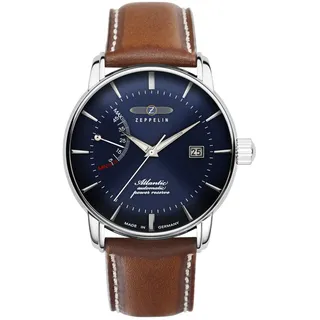 Zeppelin Herrenuhr mit Lederband Serie Atlantic Automatik Power Reserve Datum 8462-3