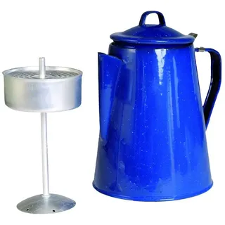 Mil-Tec Kaffeekanne Emaille blau 2 l