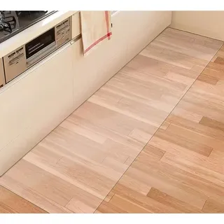 HEFJIAYCIQ Flur Klar Läufer Teppich, rutschfeste, wasserdichte PVC-Bodenmatte Für Den Innen- Und Außenbereich, Vinyl-Teppichboden Für Büro, Wäscherei Und Esszimmer,Clear,100x250cm(39x98inch)