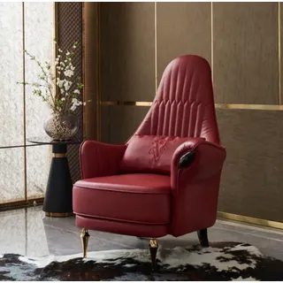 Sessel Design Couch Sofa Relax Leder Lounge Luxus Fernseh Club Polster Sitzer